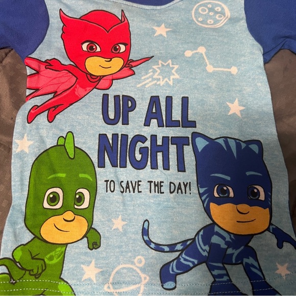 Pj Mask Pajama Set Shirt Pants Toddler Size 2t Unisex - Picture 3 of 6